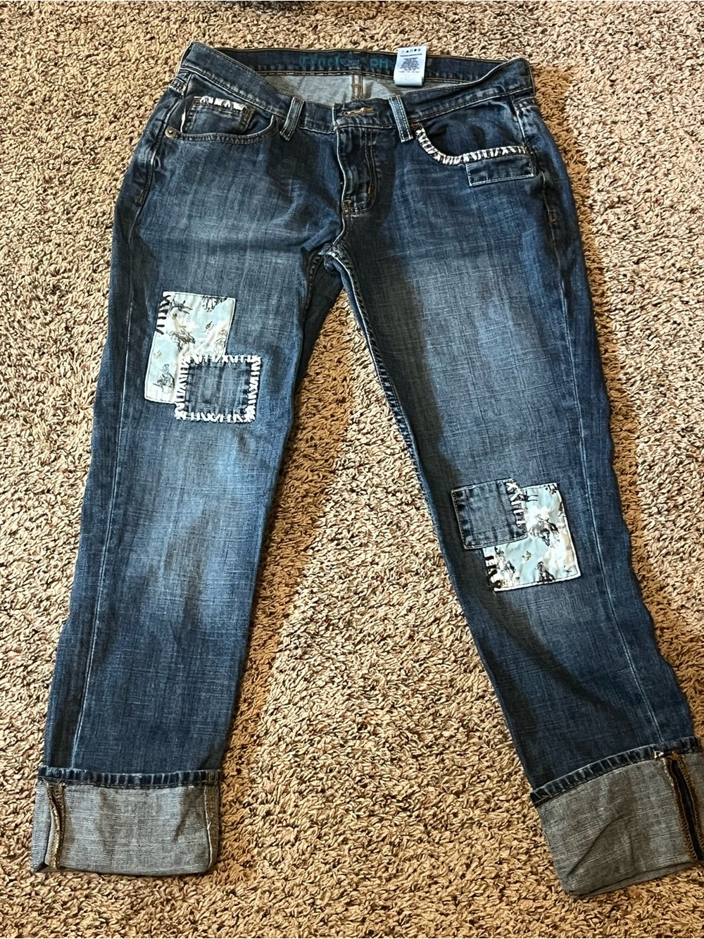 Cruel Girl RHYON Dark Blue Patchwork
